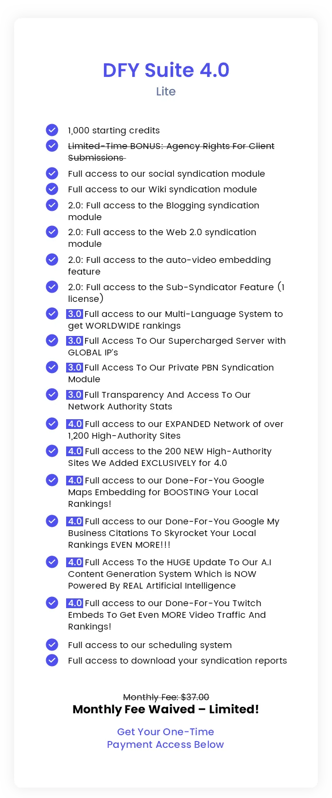 how to get rankings with DFY Suite 4.0