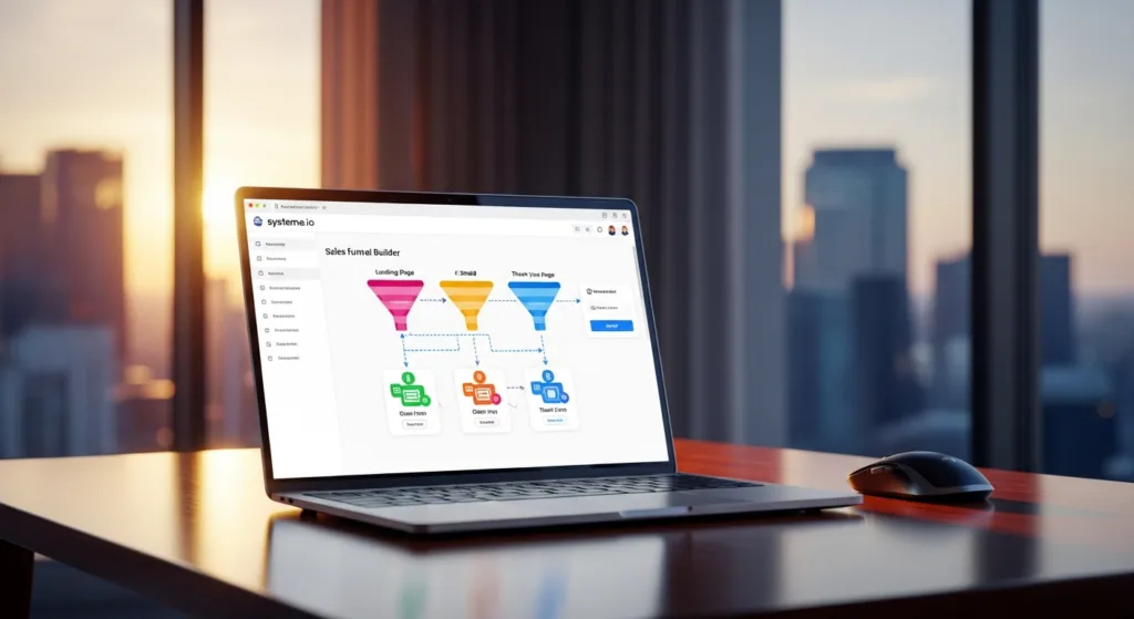 how to build a sales funnel with systeme.io