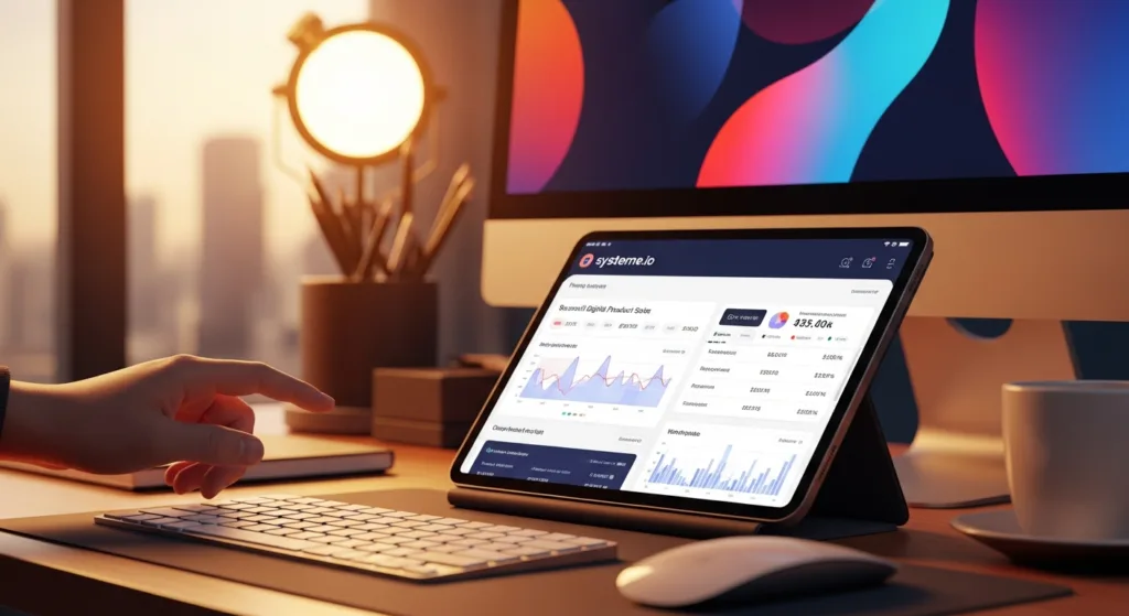 how to sell digital products with systeme.io