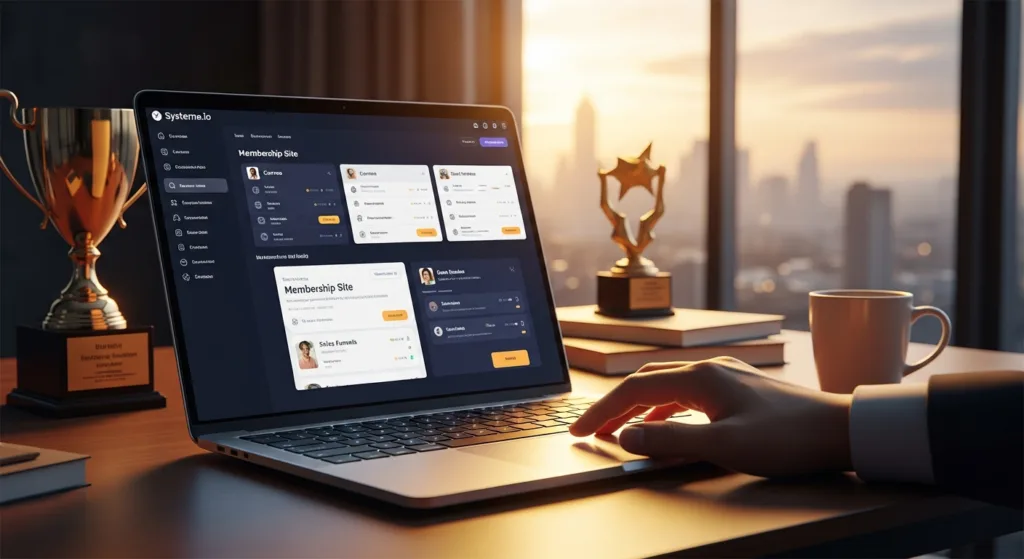 how to create a membership site with systeme.io