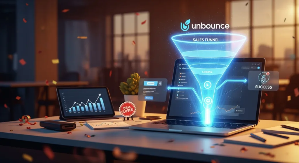 how to build a sales funnel with unbounce
