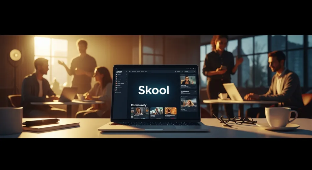 how to build an online course community with Skool